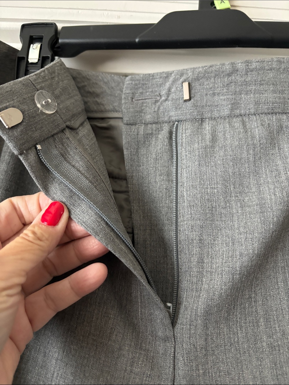 Lafayette 148 New York Gray Women's Two-Piece Pantsuit - Picture 8 of 9